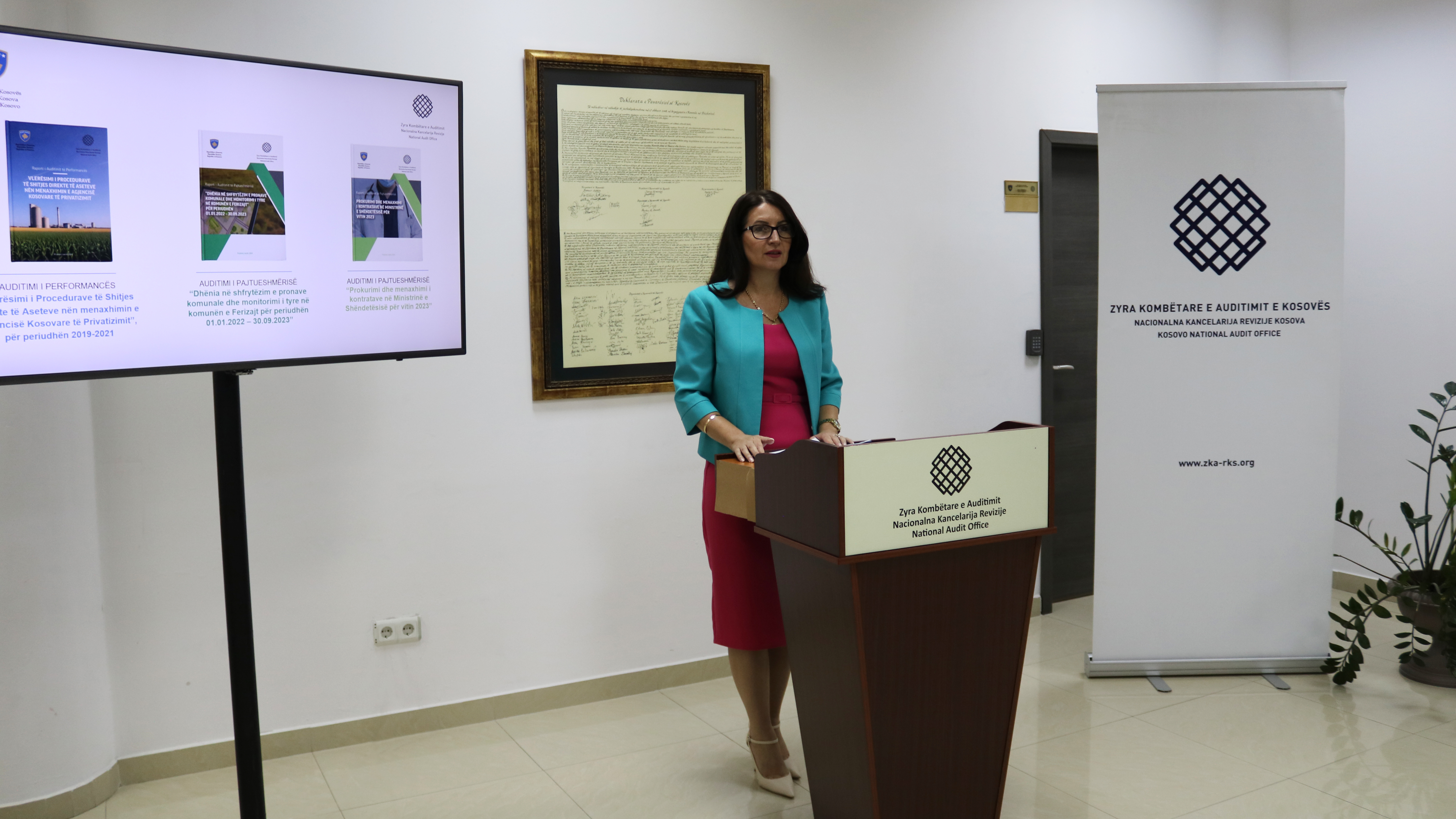 Prezantohen rezultatet e dy auditimeve të pajtueshmërisë dhe një auditimi të performancës 