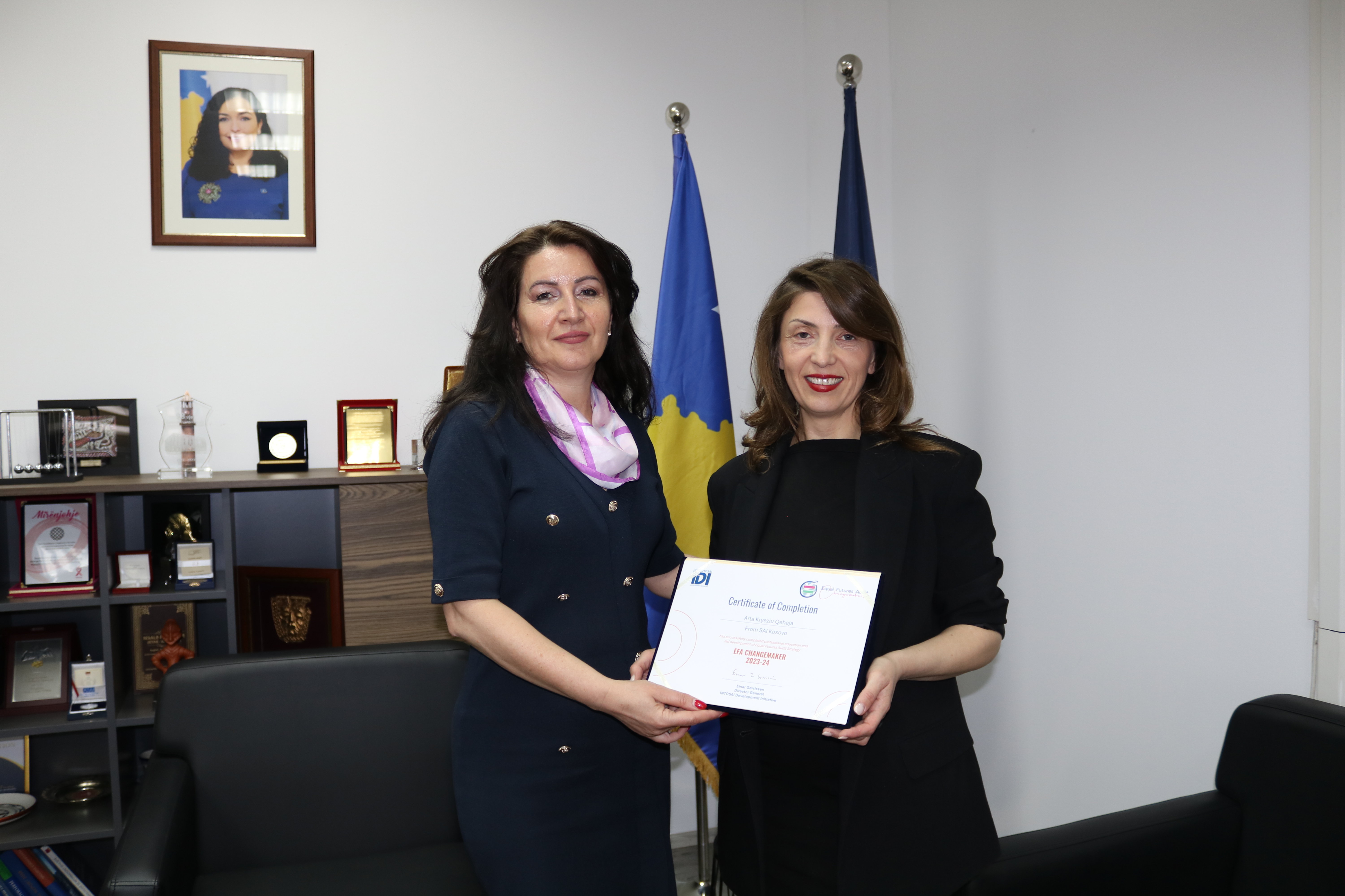 Edhe një auditore e ZKA-së certifikohet nga Iniciativa për Zhvillim e INTOSAI-t