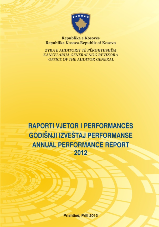 Raporti Vjetor i Performancës për vitin 2012