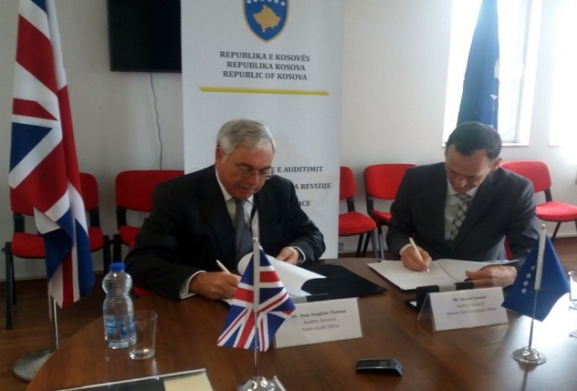 Zyra Kombëtare e Auditimit e Kosovës nënshkruan marrëveshje bashkëpunimi me Zyren Kombëtare të Auditimit të Uellsit (Britani e Madhe)