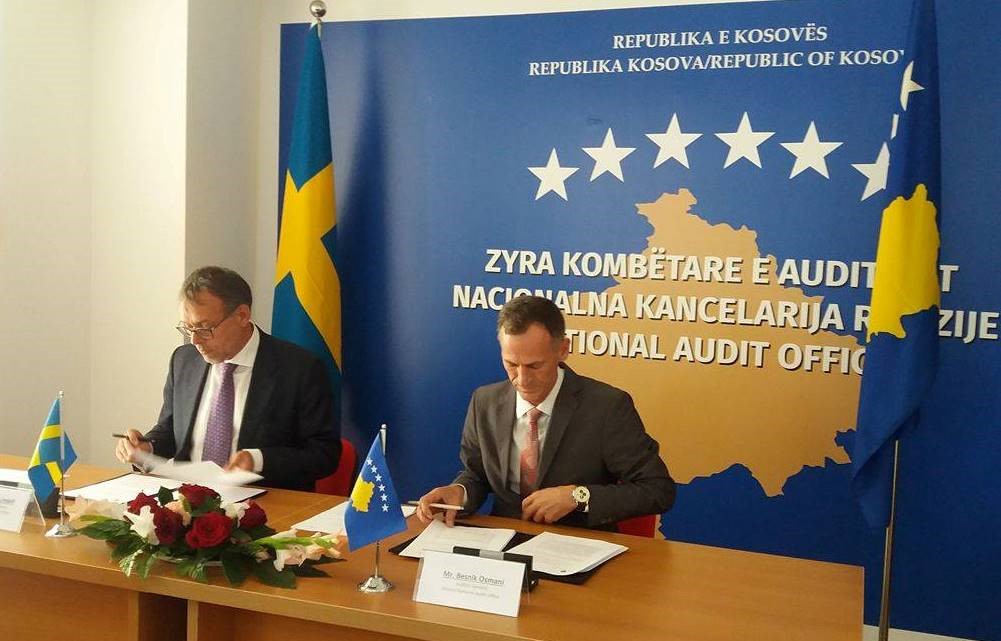 Zyra Kombëtare e Auditimit e Republikës së Kosovës nënshkruan marrëveshje bashkëpunimi bilateral me Zyrën Kombëtare të Auditimit të Suedisë