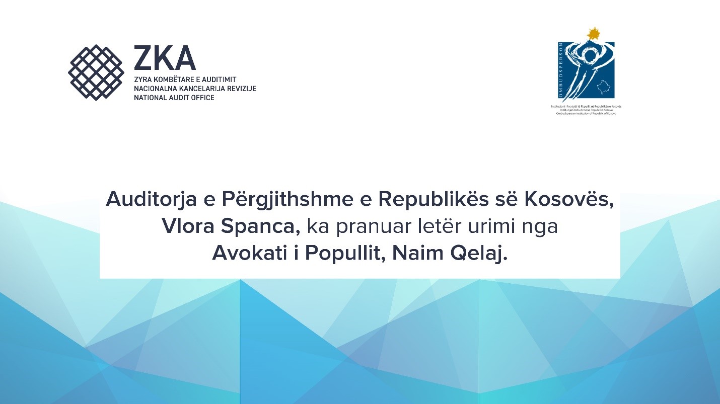 Avokati i Popullit uron Auditoren e Përgjithshme, thotë se përvoja dhe puna e deritanishme e saj do t’i kontribuojnë fuqizimit të llogaridhënies dhe transparencës në sektorin publik