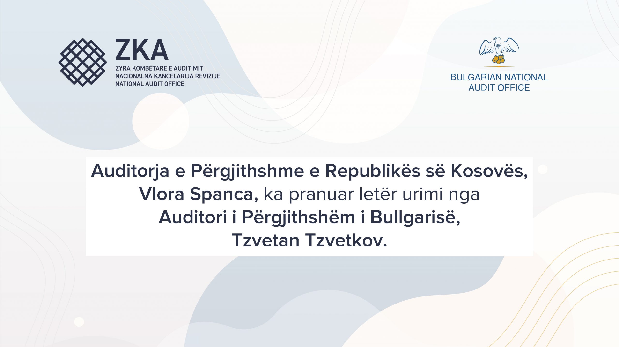 Auditori i Përgjithshëm i Bullgarisë uron Auditoren e Përgjithshme të Kosovës