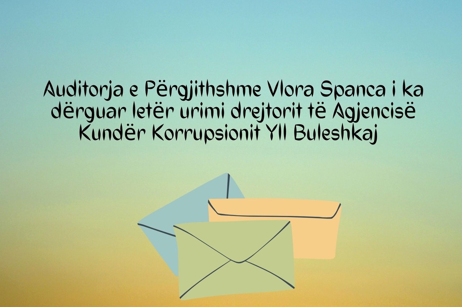 Auditorja e Përgjithshme uron drejtorin e Agjencisë Kundër Korrupsionit për marrjen e detyrës, shpreh përkushtimin për thellim të bashkëpunimit ndërinstitucional