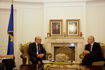 Takim njoftues i Auditorit të Përgjithshëm Z.Lage Olofsson me Presidentin e Kosovës Z.Fatmir Sejdiu